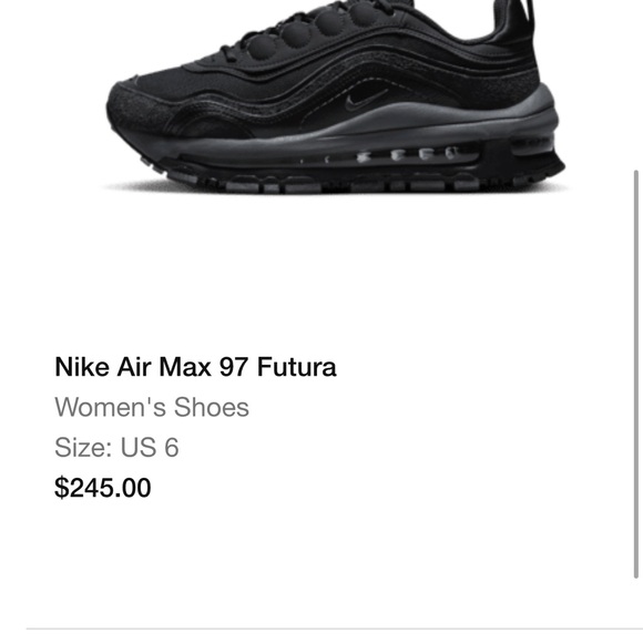 Nike Air Max 97 Futura Black Sneakers - Picture 2 of 8